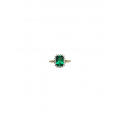 Δαχτυλίδι Ροζέτα Πράσινη Gold k14 Δαχτυλίδια