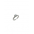 Δαχτυλίδι Μονόπετρο Λευκόχρυσο K14 Δαχτυλίδια