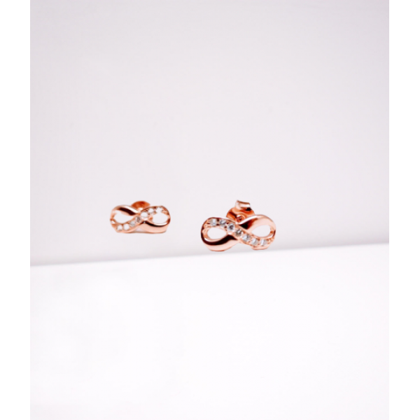 Ασημενια σκουλαρικια - Σκουλαρίκια Άπειρο Silver925  ~mini~  Σκουλαρίκια